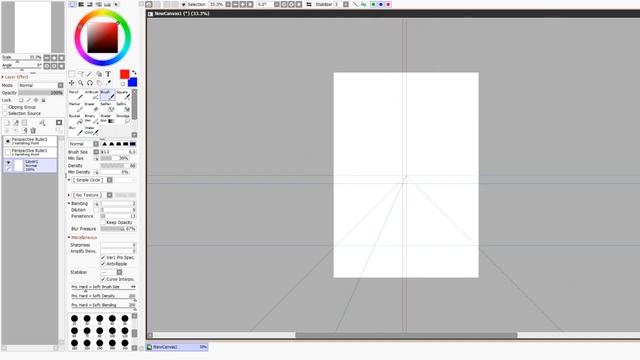Quick tutorial for paint tool sai version two - PERSPECTIVE! смотреть онлайн