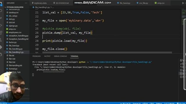 Python CSV Reader & Writer | writelines(),dump(),load() | Python File Handling I / O смотреть онлайн