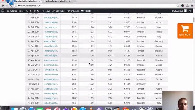 wpDataTables WordPress Table Plugin Front end Section Overview смотреть онлайн