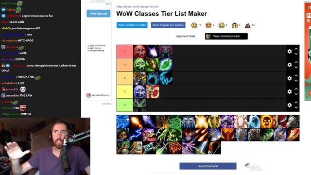 Asmongold Ranks Every Single WoW Race & Class Spec | TIER LIST смотреть онлайн