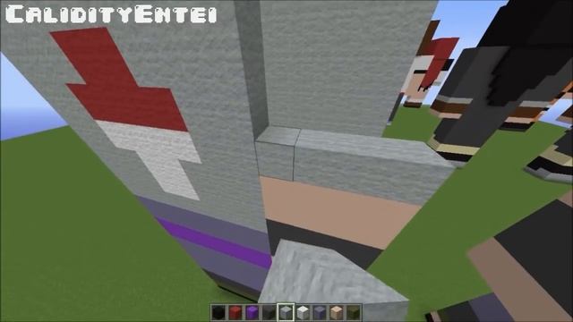 How To Build A Sasuke Uchiha Statue (Naruto Shippuden) - Minecraft