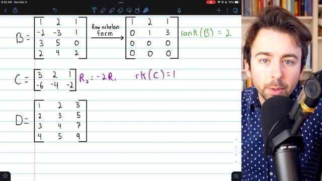 How to Find the Rank of a Matrix (with echelon form) | Linear Algebra смотреть онлайн