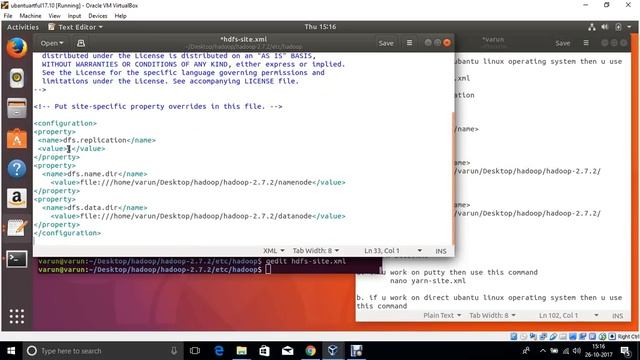 Hadoop Configuration in Single node in ubantu 17.10 using VMBox in window 10 смотреть онлайн