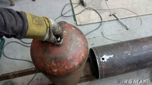 КАК СДЕЛАТЬ ОДИН РЕССИВЕР ДЛЯ КОМПРЕССОРА, ИЗ ДВУХ ГАЗОВЫХ БАЛЛОНОВ!