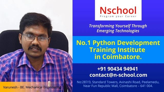 Python Programming Course In Coimbatore | Python Certification Course | Online Python Class #nschoo смотреть онлайн