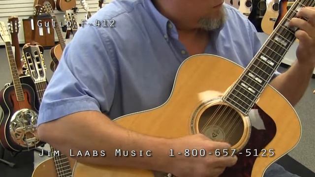 Guild F-412 12 String Acoustic Guitar Video Demo смотреть онлайн