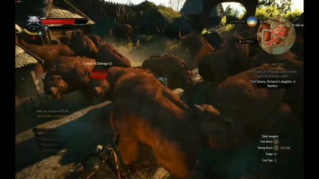 Cheat The Witcher 3 GOD mode VS 50 Grizzly Bear смотреть онлайн