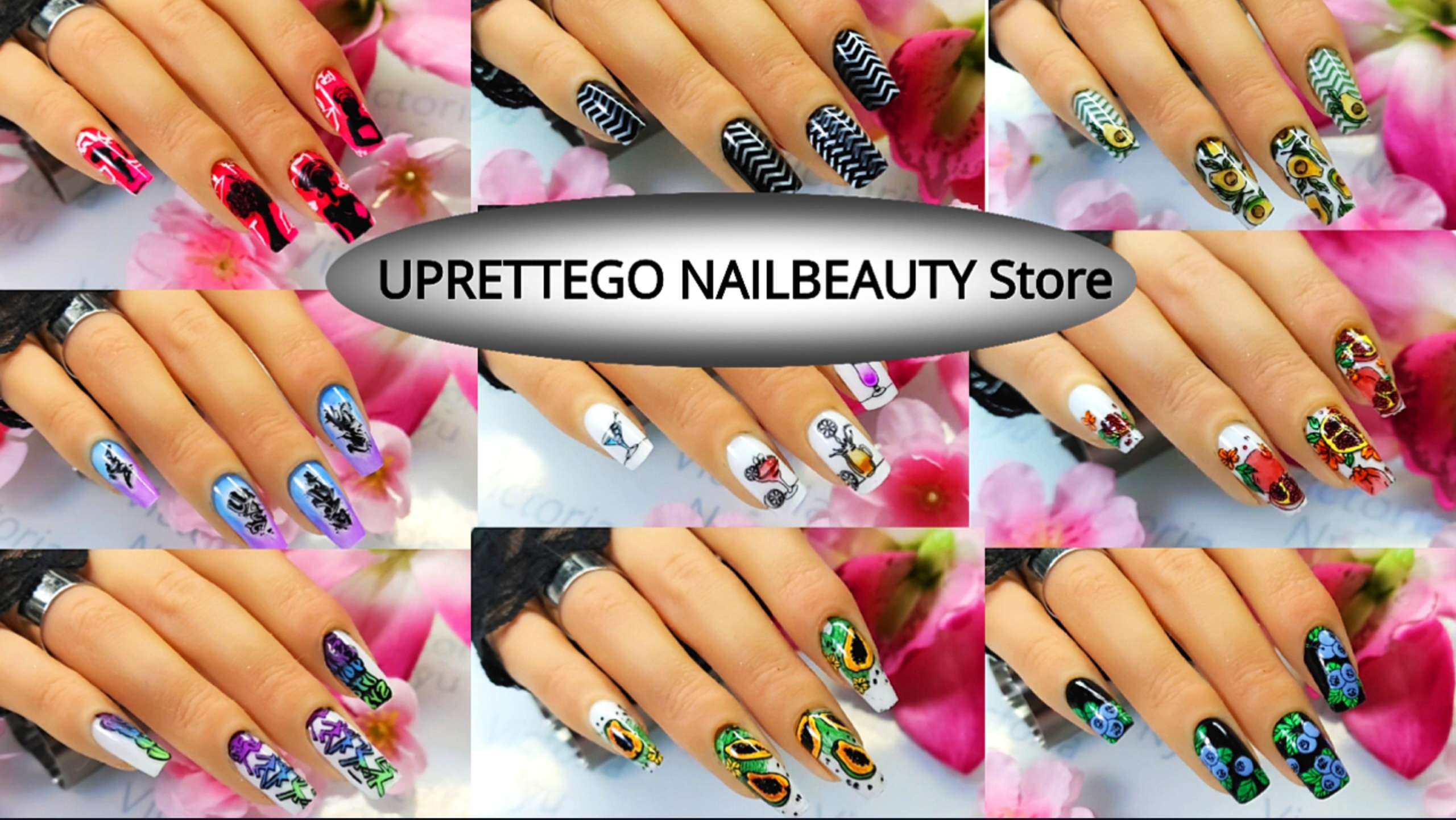 Идеи стемпинг дизайнов для ногтей UPRETTEGO пластины для стемпинга #nails #nailart #stamping смотреть онлайн