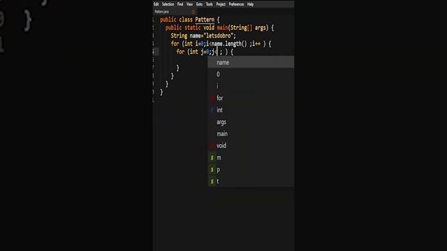 Java Pattern Lets Do Bro #pattern #java #javaforbeginners смотреть онлайн
