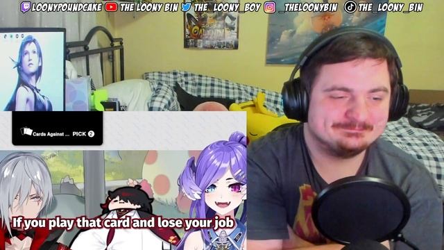 'Funniest Moments Cards Against Humanity NIJISANJI' REACTION || LOONY REACTS смотреть онлайн