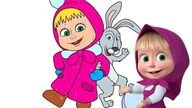 Masha and the Bear Colorings смотреть онлайн