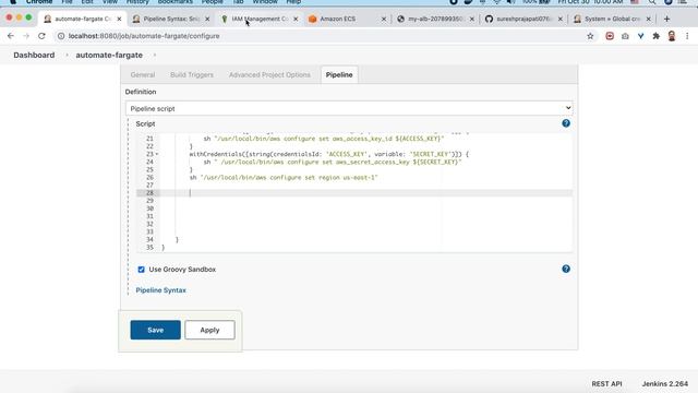 CICD PIPE LINE FOR AWS FARGATE USING JENKINS смотреть онлайн