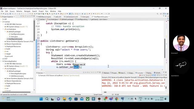 025 Developing RESTful Web Services with Jersey & Postgres ::: Users API - Get All Users смотреть онлайн