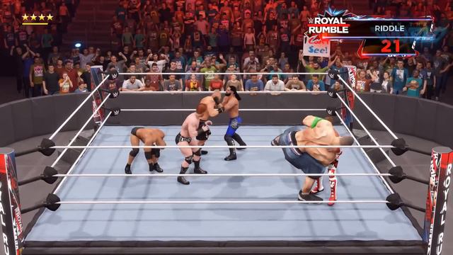 WWE 2K22 Giant John Cena Vs Mini WWE Superstar Royal Rumble Match!