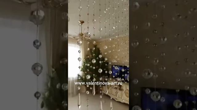 Штора из бусин в интерьере смотреть онлайн