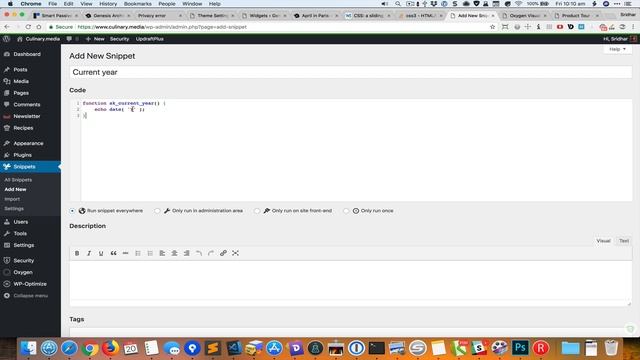 Auto updating current/dynamic year in Oxygen смотреть онлайн