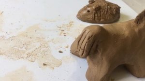 Легкие поделки для детей из обычной ПРИРОДНОЙ глины ЛЕПКА ИЗ ГЛИНЫ лепим фигурки своими руками