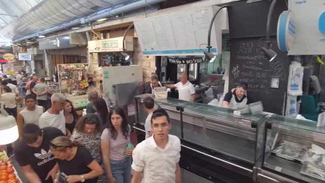 Jerusalem Walk Around Shuk Mahane Yehuda | Place Must Visit, 4k60 смотреть онлайн
