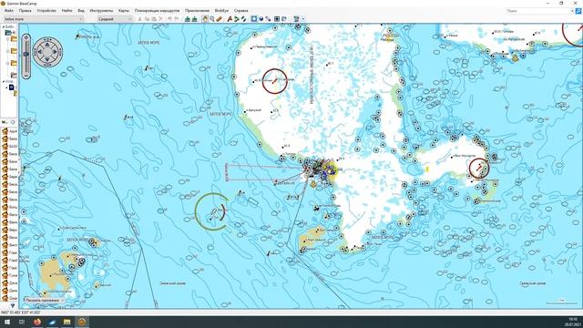 Карта Глубин Белое море Garmin смотреть онлайн