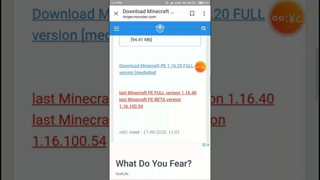HowTo Download Minecraft 1.16.40 In Android смотреть онлайн