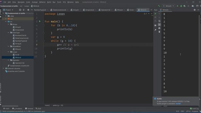 الجمل التكرارية 2 في الكوتلن - While loop in kotlin смотреть онлайн