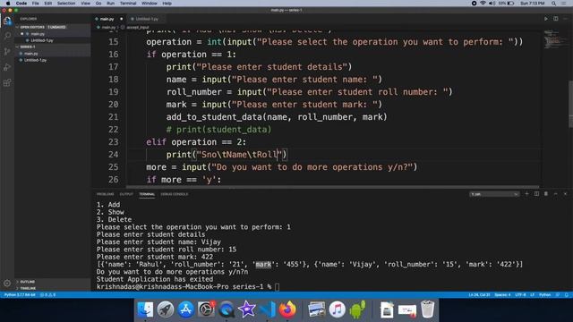#16 Python In Malayalam | Student Records Console Application - Part 2 смотреть онлайн