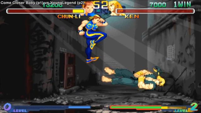 Emulator Fightcade - Come Closer Baby (Turkey) vs YoungLegend (Usa) street fighter alpha 2 смотреть онлайн