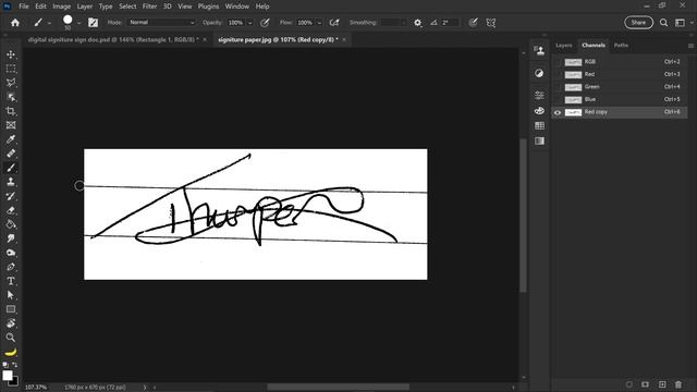 How To Convert a Signature Into a Digital Signature with Photoshop (Paper to Digital) смотреть онлайн
