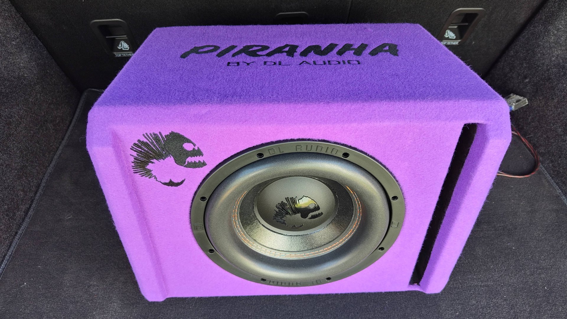 Установка активного сабвуфера DL Audio Piranha 10A Purple V 2
