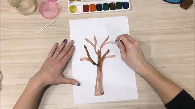 Рисование в ДОУ для младшего возраста по теме "Деревья" смотреть онлайн