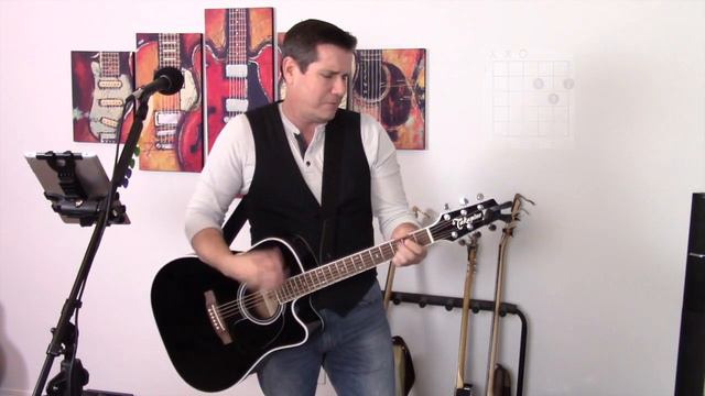 How to play Stuck On You by Elvis Presley on guitar (Easy guitar lesson) смотреть онлайн