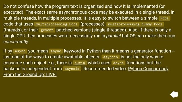 Is python threading or multiprocessing at core of async calls? смотреть онлайн