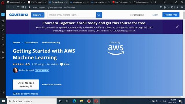 Free Online Certificates घर बैठ कर पाए From AWS, Google, Coursera During Lockdown смотреть онлайн