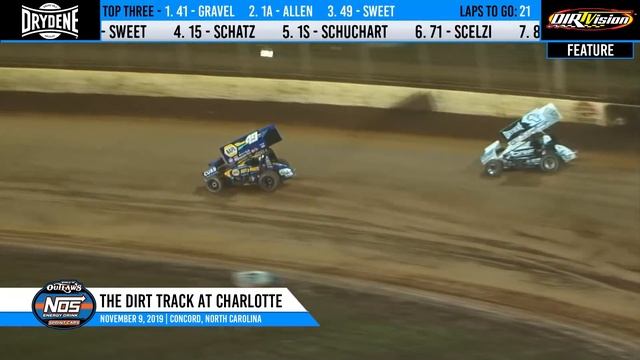 World of Outlaws NOS Energy Sprint Cars The Dirt Track at Charlotte, Nov 9th, 2019 | HIGHLIGHTS смотреть онлайн