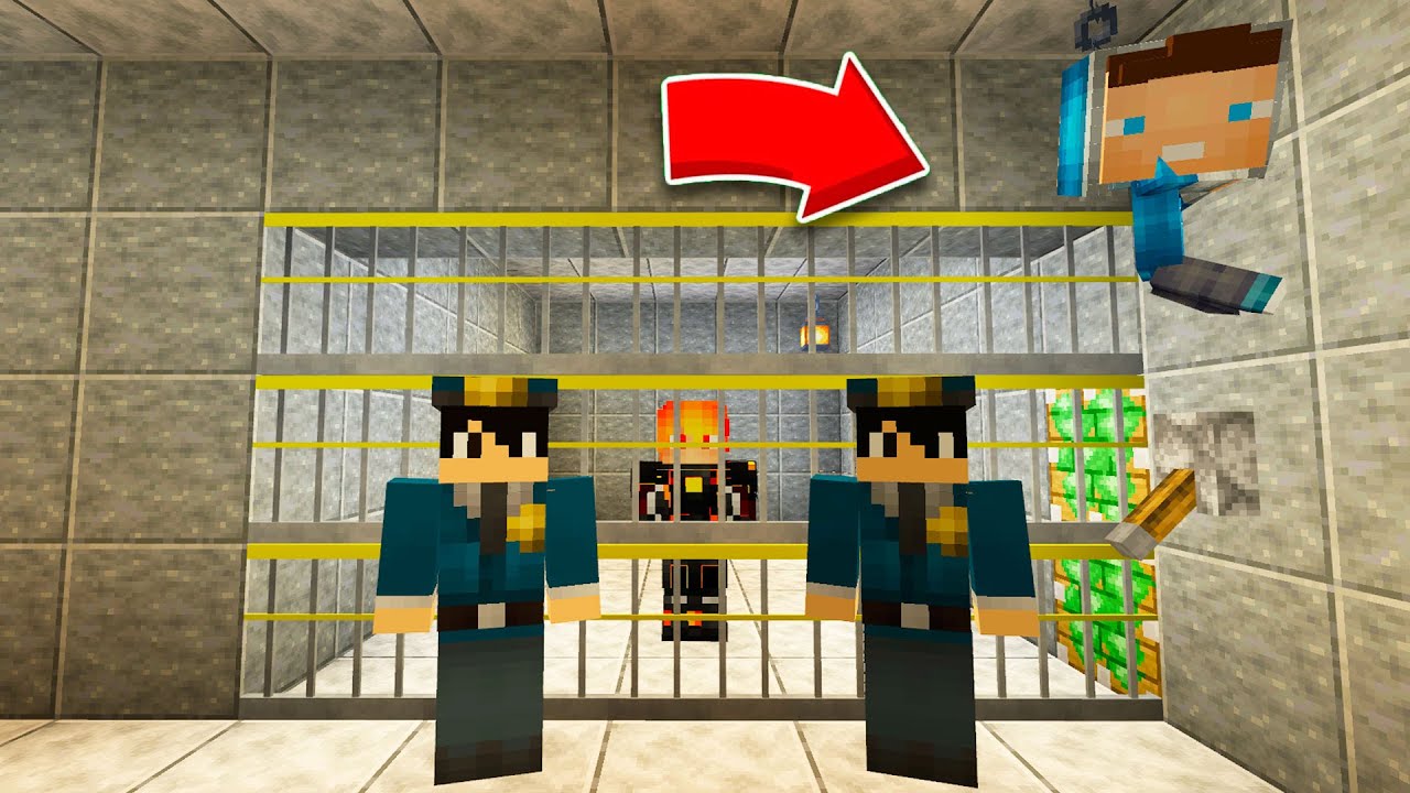 РЕБЯТА УСТРОИЛИ МНЕ ПОБЕГ ИЗ ТЮРЬМЫ В МАЙНКРАФТ ! Алексбой Minecraft смотреть онлайн