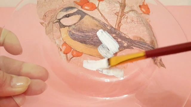 Мастер-класс Обратный декупаж. Декор прозрачной тарелки. смотреть онлайн