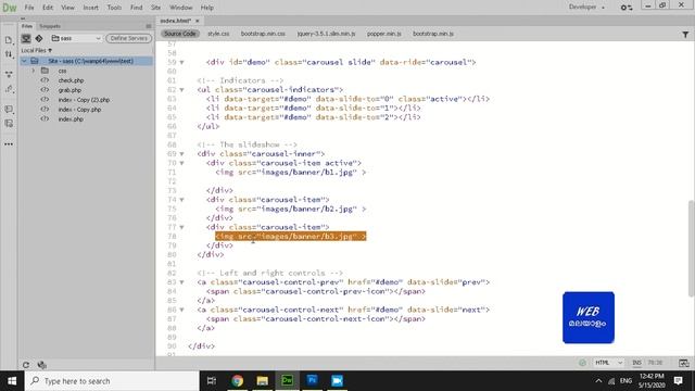 Bootstrap Carousel Malayalam Tutorial #3 смотреть онлайн