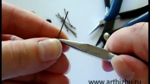 Как закрепить бусинку