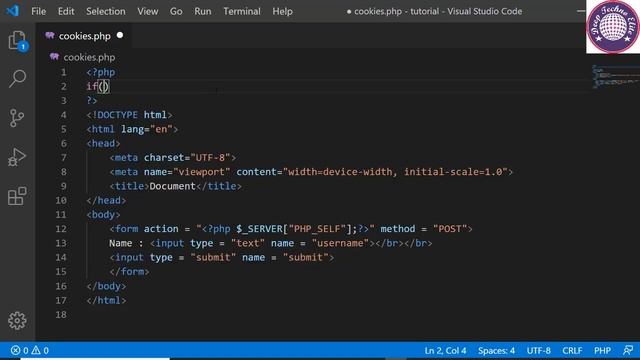 PHP Tutorial for beginner | absolute beginner #14 Cookie in PHP смотреть онлайн