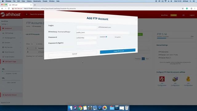 Hosting - How to create an FTP account in CWP смотреть онлайн
