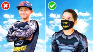 СУПЕРГЕРОИ в РЕАЛЬНОЙ жизни помогают папе.