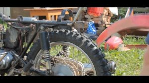 Советский мотоцикл МИНСК /  Покраска в КАМУФЛЯЖ.