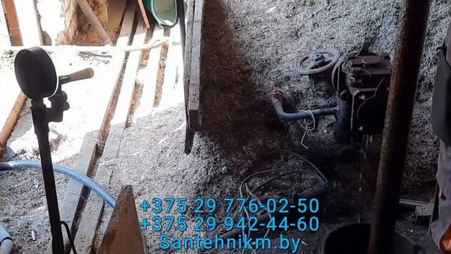 Извлечение из скважины упавшего насоса Минская область смотреть онлайн