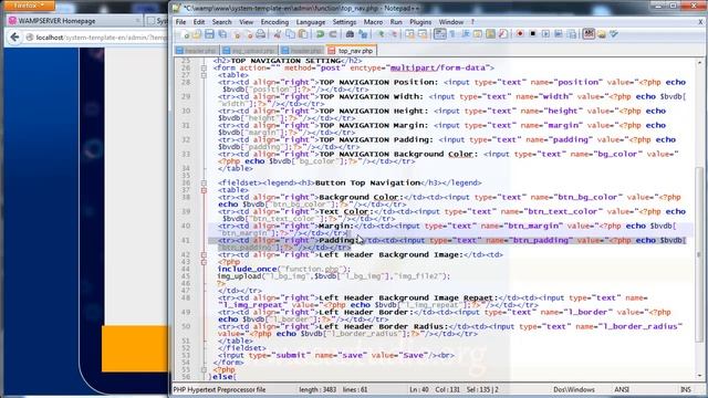 Create Template System, 30, Top Navigation Form Design and Table, PHP, MySQL, CSS Tutorial Series смотреть онлайн