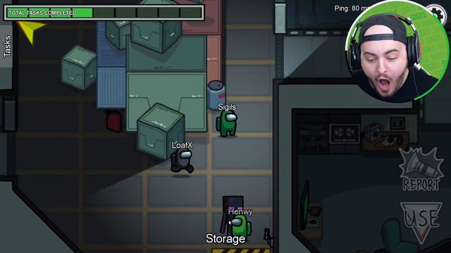 NEW HEROBRINE ROLE in Among Us (Minecraft) смотреть онлайн