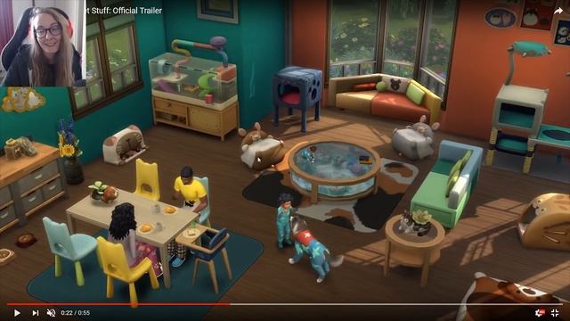 STUART LITTLE?! - The Sims 4 My First Pet Stuff | Trailer Reaction смотреть онлайн