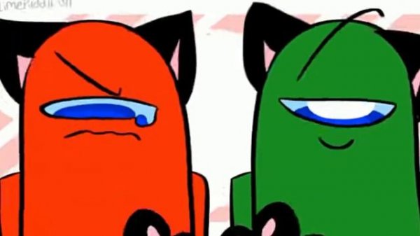 Sad Cat Meme (Red X Green) | Among Us Animation