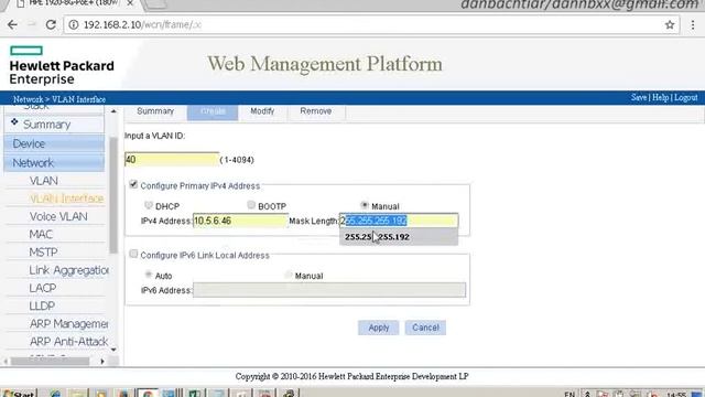 MANAGEABLE SWITCH HP 1920 #2 (basic setting, SNMP, VLAN, LLDP, ...) смотреть онлайн