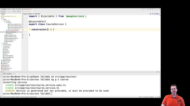MEAN STACK with Angular4 part 25 - Generate a service смотреть онлайн