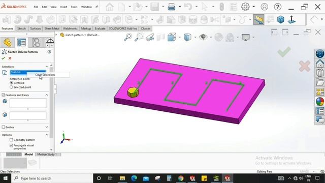 Sketch Driven Pattern Command in SolidWorks || Pattern || CAD/CAM Tutorial || COGNITION смотреть онлайн